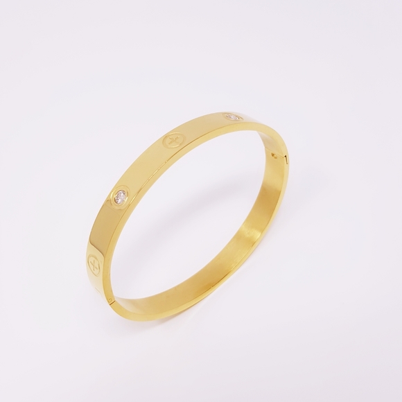 Stainless Steel Gold Bracelet - Picture 3 of 7